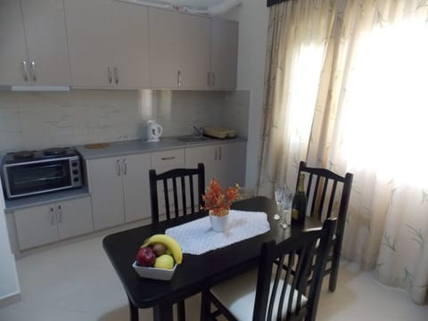 Classic Apartment, 1 Bedroom, Balcony | Private kitchen | Fridge, stovetop, electric kettle, cookware/dishes/utensils