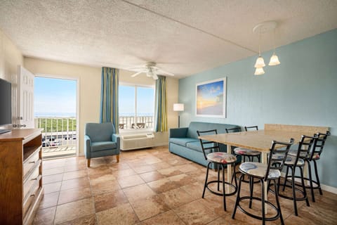 Suite, 2 Double Beds, Non Smoking (One-Bedroom, Ocean Front) | In-room safe, individually decorated, individually furnished, desk