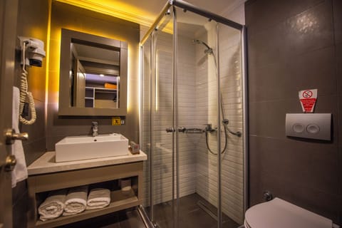 Standard Double or Twin Room | Bathroom | Shower, free toiletries, hair dryer, slippers