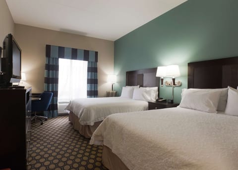Room, 2 Queen Beds | Hypo-allergenic bedding, down comforters, in-room safe, laptop workspace