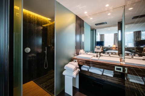 Two Bedroom Suite with Zen Garden | Bathroom | Designer toiletries, hair dryer, bathrobes, slippers