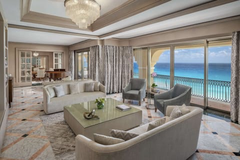 Presidential Suite | Living room | 42-inch LCD TV with cable channels, TV, iPod dock