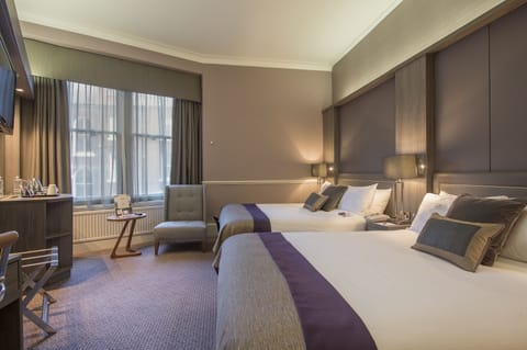 Premium Room, 2 Queen Beds (Separate Bath Walk in Shower) | Premium bedding, minibar, in-room safe, desk