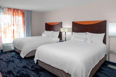 Room, 2 Queen Beds | Premium bedding, memory foam beds, desk, blackout drapes