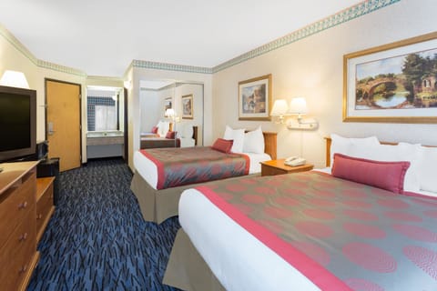 Room, 2 Double Beds, Non Smoking | Egyptian cotton sheets, premium bedding, pillowtop beds, in-room safe