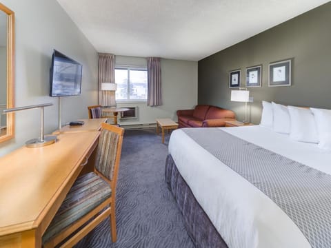 Premier Room, 1 Queen Bed | Desk, blackout drapes, iron/ironing board, free WiFi