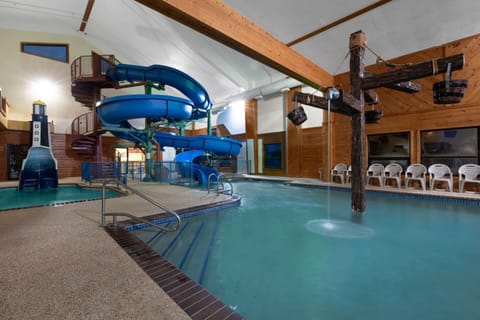 Indoor pool, open 8:00 AM to 10:00 PM, sun loungers