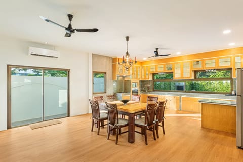 Family Villa, 5 Bedrooms, Pool View | Private kitchen | Full-size fridge, microwave, oven, stovetop