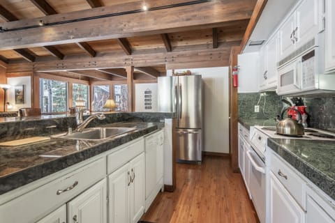 View of the kitchen from the dining area