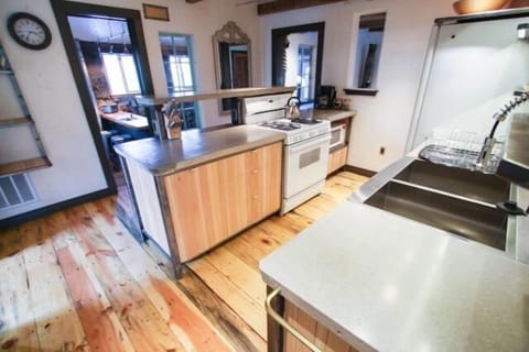 In the kitchen looking toward the dining room.