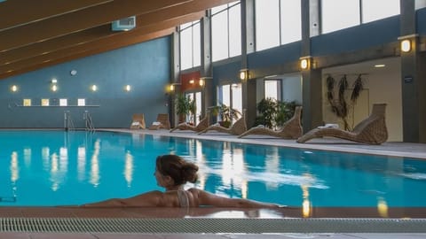 Indoor pool, seasonal outdoor pool