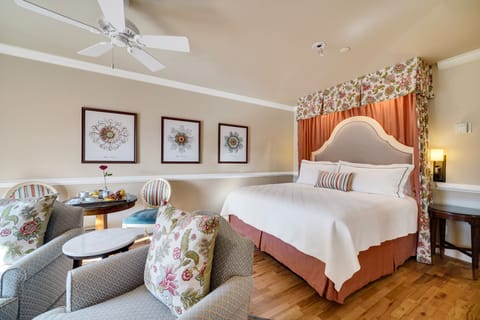 Room, 1 King Bed, Fireplace (Cannery Row) | Premium bedding, in-room safe, desk, iron/ironing board