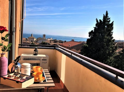 Balcony with lake view