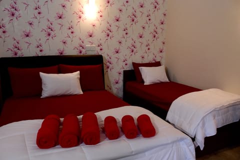 Deluxe Triple Room, Multiple Beds, Private Bathroom, Mountain View | Desk, iron/ironing board, rollaway beds, free WiFi