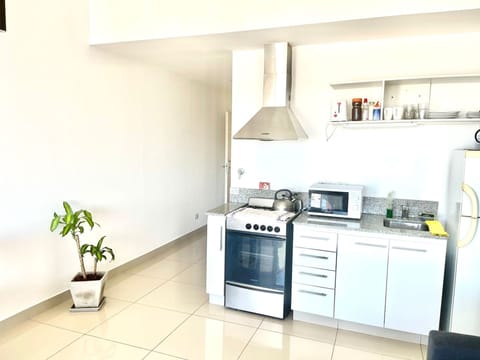 Deluxe Apartment (Departamento Alassio) | Private kitchen | Fridge, stovetop, cookware/dishes/utensils