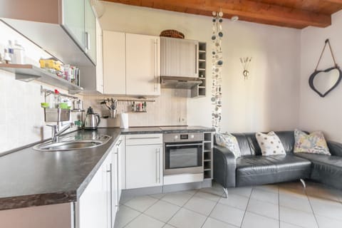 Family Apartment, 2 Bedrooms, Pool View, Ground Floor | Private kitchen | Full-size fridge, oven, stovetop, dishwasher