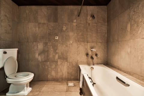 Junior Suite | Bathroom | Combined shower/tub, deep soaking tub, free toiletries, hair dryer