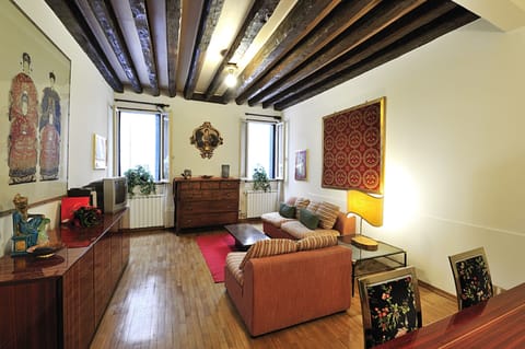 Apartment, 1 Bedroom | Living area | TV