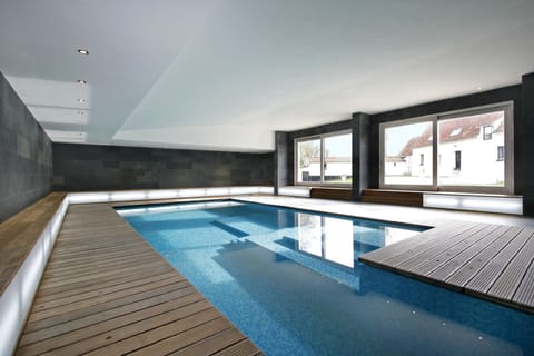 Indoor pool, open 10:00 AM to 10:00 PM, free cabanas, sun loungers