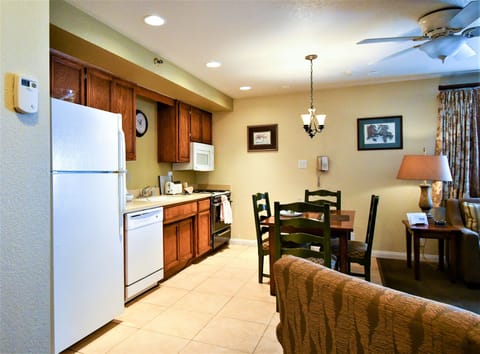 Family Condo, 1 Bedroom, Kitchenette (No A/C) | Private kitchen | Full-size fridge, microwave, stovetop, dishwasher