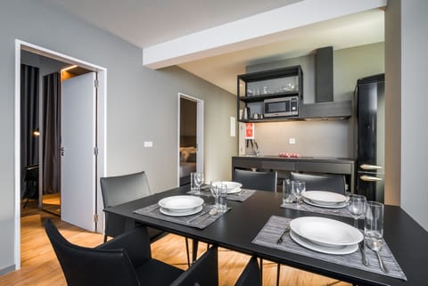 Premium Suite, 2 Bedrooms, Terrace | Private kitchen | Microwave, stovetop, coffee/tea maker, electric kettle
