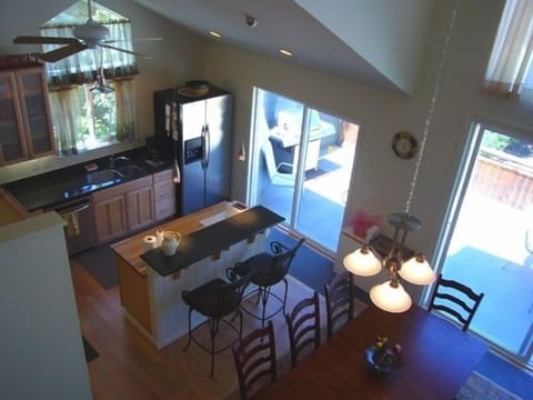 Open Kitchen with Breakfast Bar and Butcher
Block Island