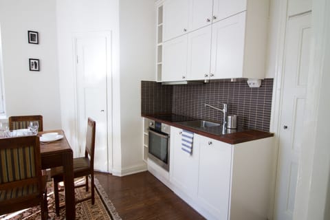 Superior Apartment, 2 Bedrooms, Non Smoking | Private kitchen | Full-size fridge, microwave, oven, stovetop