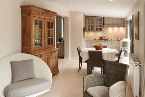 House on the Water, 2 bedrooms - LA LAGUNE | Living room | Flat-screen TV, fireplace, heated floors