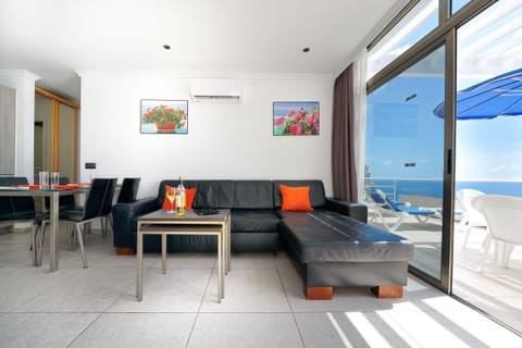 Superior Apartment, 1 Bedroom | Living area | 21-inch TV with satellite channels, DVD player