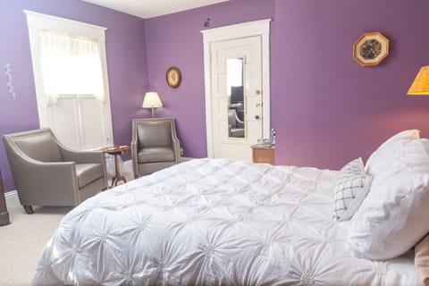 Violet Room , Second Floor | Premium bedding, individually decorated, individually furnished