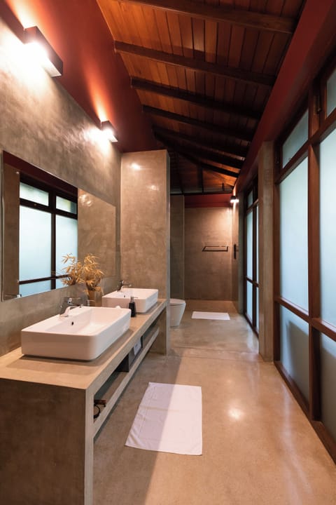 Premium Villa with Plunge Pool & Hot Tub (10% off on Spa) | Bathroom | Designer toiletries, hair dryer, bathrobes, slippers