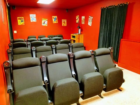 Home Theater Room seats 20. Great for movies, presentations, meetings.