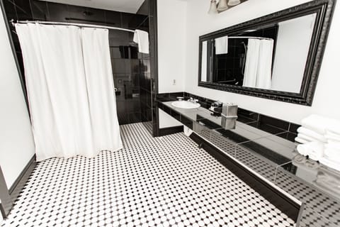 Junior Suite | Bathroom | Hydromassage showerhead, hair dryer, bathrobes, towels