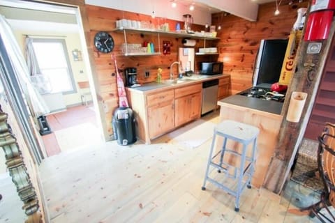 The kitchen has everything you'll need to feed your crew!