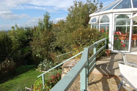 Patio, conservatory and garden