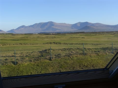 View of golf course from bedroom window