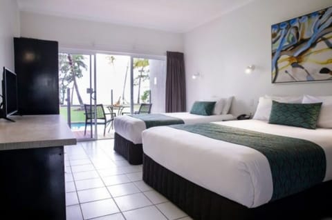 Beachfront Resort Room | Premium bedding, blackout drapes, iron/ironing board, free WiFi