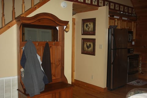 Hall tree at entrance