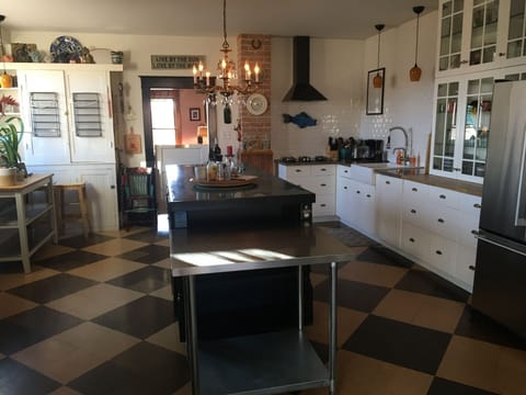 Large, communal kitchen. Fully equipped.