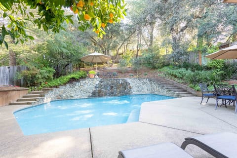 Pool Area - hot tub above water fall