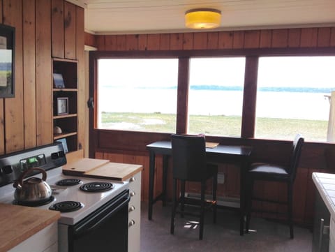 Dining area with panoramic view of Puget Sound