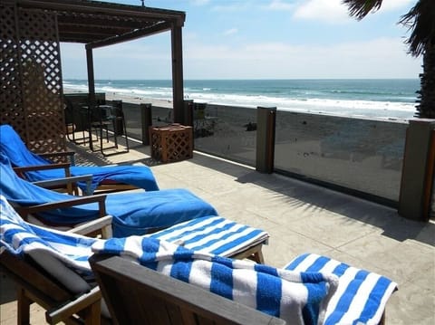 SUN BATHING ON THE TOP DECK W TINTED GLASS FOR PRIVACY