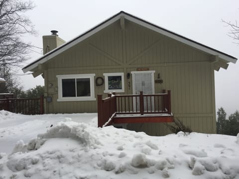 Deer Cottage in the Winter.