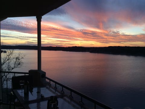 Sunset View of Lake Travis from Balcony