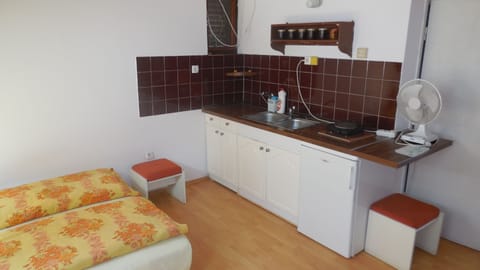 Studio apartmant | Private kitchen | Fridge, oven, stovetop, coffee/tea maker