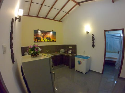 Deluxe Apartment, 2 Bedrooms, Mountain View, Annex Building | Private kitchen | Fridge, microwave, electric kettle, toaster