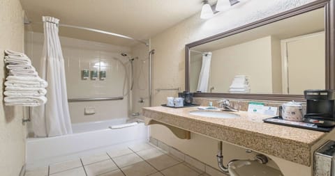 Standard Room, 1 King Bed, Accessible, Bathtub | Accessible bathroom