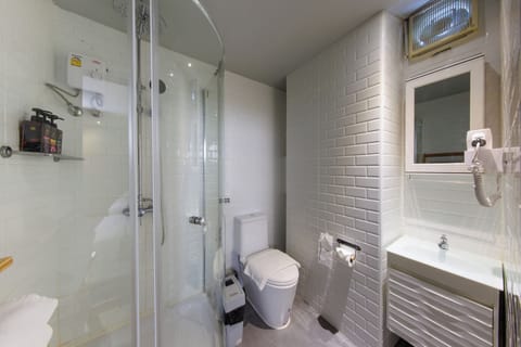 Deluxe Twin Room | Bathroom | Shower, free toiletries, hair dryer, slippers