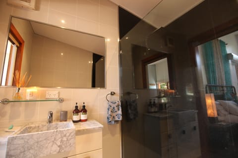 Romantic Villa, 1 King Bed, Bathtub, Valley View | Bathroom | Separate tub and shower, deep soaking tub, rainfall showerhead