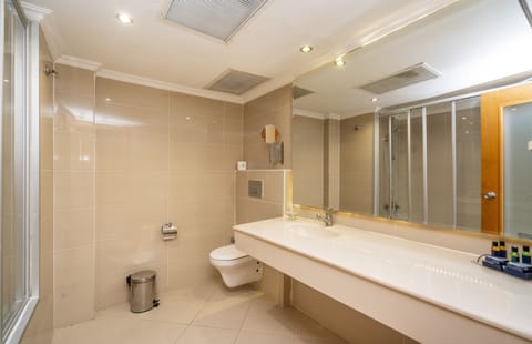 Junior Suite | Bathroom | Combined shower/tub, deep soaking tub, free toiletries, hair dryer